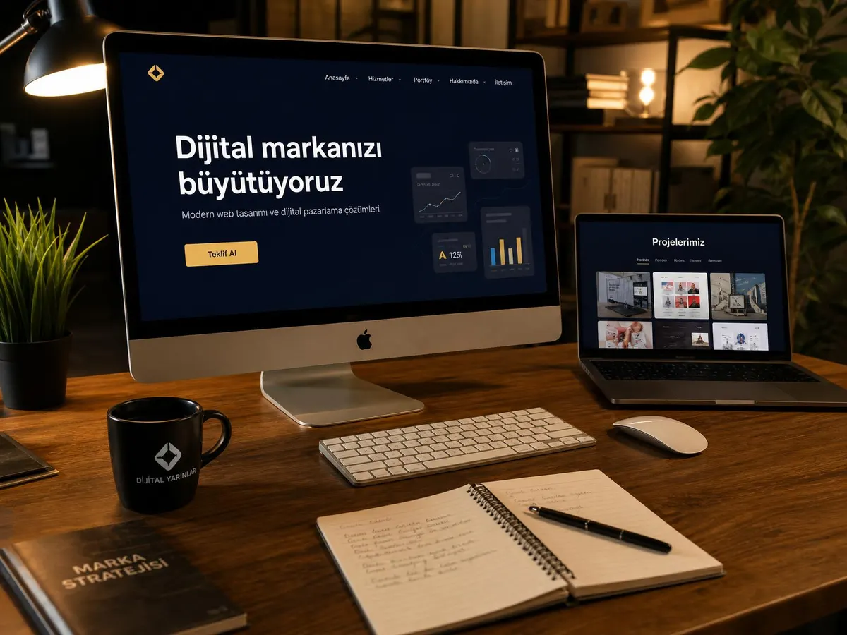 Dijipak — modern web tasarım ajansı çalışma masası